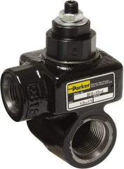 Parker - 25 GPM 3/4 Inlet Cast Iron Hydraulic Control Valve - 1-1/16 - 12 Thread, 5,000 psi, 2.24" Wide x 4.26" Long - Makers Industrial Supply