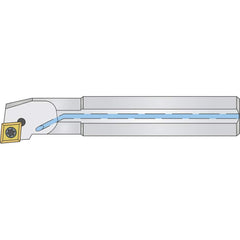 Micro 100 - 0.63" Min Bore, Right Hand A08K SCLCR 3 Indexable Boring Bar - Exact Industrial Supply