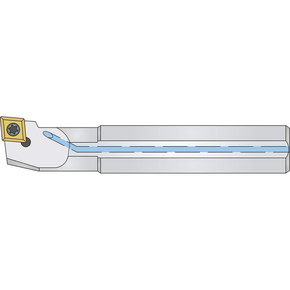 Micro 100 - 0.925" Min Bore, Left Hand A12Q SCLCL 3 Indexable Boring Bar - Exact Industrial Supply