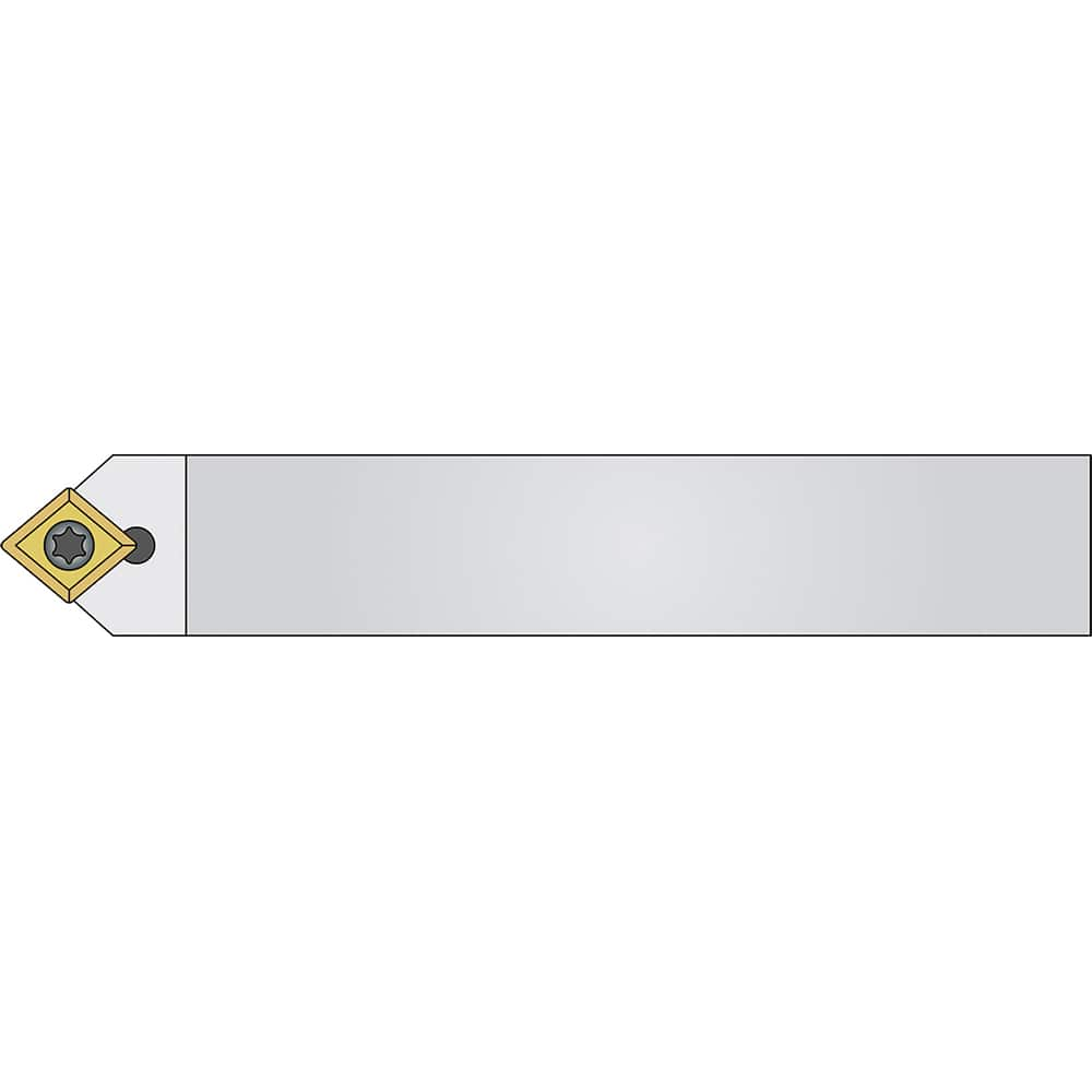 Micro 100 - Neutral SCMCN 0° Neutral Rake Indexable Turning Toolholder - Exact Industrial Supply