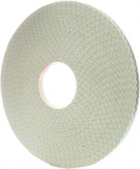 3M - 1/2" x 72 Yd Acrylic Adhesive Double Sided Tape - 31 mil Thick, Off-White, Foam Liner - Makers Industrial Supply