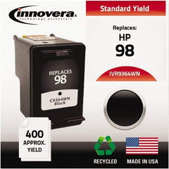 innovera - Black Inkjet Printer Cartridge - Use with HP Deskjet 5940, D4145, D4155, D4160, Officejet 6310, Photosmart 2570, 2575, 8050, C4150, C4150, C4180, D5060, D5065, D5069, D5145, D5155, D5160 - Makers Industrial Supply