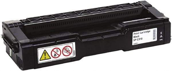 Ricoh - Black Toner Cartridge - Use with Ricoh Aficio SP C311N, SP C312DN, SP C231SF, SP C232SF - Makers Industrial Supply