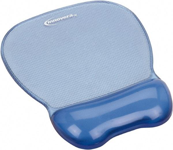 innovera - 9-5/8" x 8-1/4" x 1-1/8" Blue Mouse Pad - Use with Mouse - Makers Industrial Supply