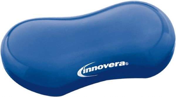 innovera - 3-1/8" x 4-3/4" x 1" Blue Wrist Rest - Use with Mouse - Makers Industrial Supply