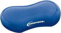 innovera - 3-1/8" x 4-3/4" x 1" Blue Wrist Rest - Use with Mouse - Makers Industrial Supply