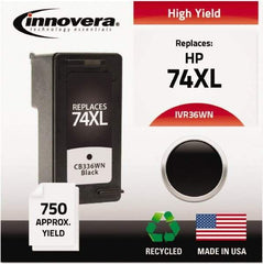 innovera - Black Inkjet Printer Cartridge - Use with HP Deskjet D4260, D4360, Officejet J5750, J5780, J6480, Photosmart C4240, C4250, C4280, C4350, C4380, C4385, C4480, C4580, C5240, C5250, C5280, C5580, D5345, D5360 - Makers Industrial Supply