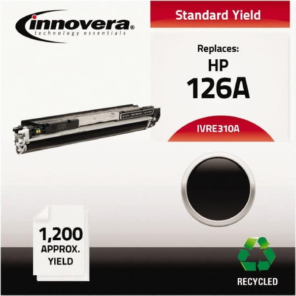 innovera - Black Toner Cartridge - Use with HP Color LaserJet CP1020, CP1025NW, LaserJet Pro 100 Color MFP M175A, M175NW, LaserJet Pro 200 Color MFP M275NW - Makers Industrial Supply