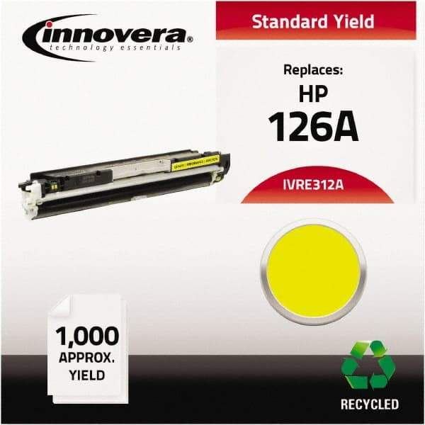 innovera - Yellow Toner Cartridge - Use with HP Color LaserJet CP1020, CP1025NW, LaserJet Pro 100 Color MFP M175A, M175NW, LaserJet Pro 200 Color MFP M275NW - Makers Industrial Supply