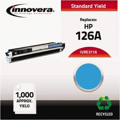 innovera - Cyan Toner Cartridge - Use with HP Color LaserJet CP1020, CP1025NW, LaserJet Pro 100 Color MFP M175A, M175NW, LaserJet Pro 200 Color MFP M275NW - Makers Industrial Supply