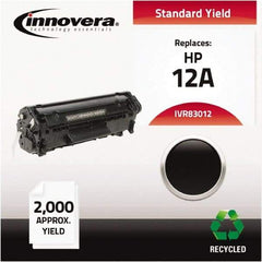 innovera - Black Toner Cartridge - Use with HP LaserJet 1010, 1012, 1015, 1018, 1020, 1022, 3015, 3020, 3030, 3050, 3052, 3055, M1319Fmfp - Makers Industrial Supply