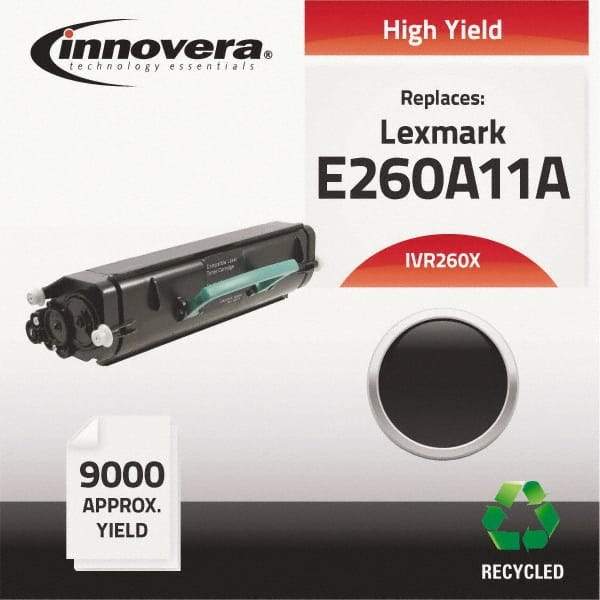 innovera - Black Toner Cartridge - Use with Lexmark E260D, E260DN, E360D, E360DN, E460DN, E460DW, E462DTN - Makers Industrial Supply