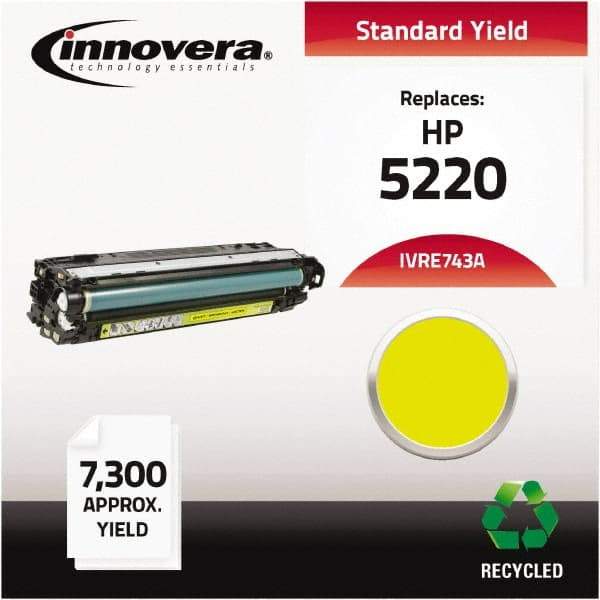 innovera - Yellow Toner Cartridge - Use with HP Color LaserJet CP5220, CP5225 - Makers Industrial Supply