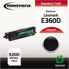 innovera - Black Toner Cartridge - Use with Lexmark E360d, E360dn, E460dn, E460dw, E462dtn - Makers Industrial Supply