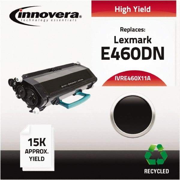 innovera - Black Toner Cartridge - Use with Lexmark E460dn, E460dw, E462DTN, X463DE, X464DE, X466DE - Makers Industrial Supply