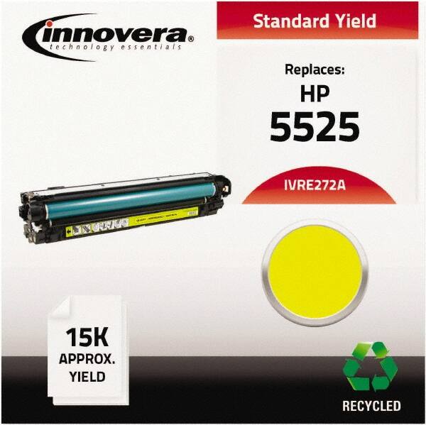 innovera - Yellow Toner Cartridge - Use with HP Color LaserJet Enterprise CP5520, CP5525n, CP5525dn, CP5525xh - Makers Industrial Supply