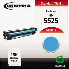 innovera - Cyan Toner Cartridge - Use with HP Color LaserJet Enterprise CP5520, CP5525n, CP5525dn, CP5525xh - Makers Industrial Supply