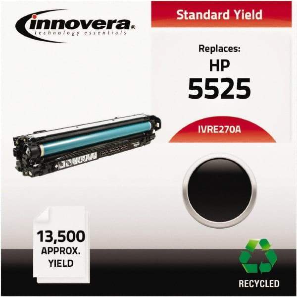 innovera - Black Toner Cartridge - Use with HP Color LaserJet Enterprise CP5520, CP5525n, CP5525dn, CP5525xh - Makers Industrial Supply