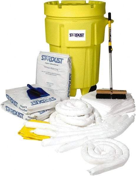 Stardust Spill Products - Spill Clean-Up System Accessory Kit Spill Kit - 95 Gal Mobile Spill Cart - Makers Industrial Supply