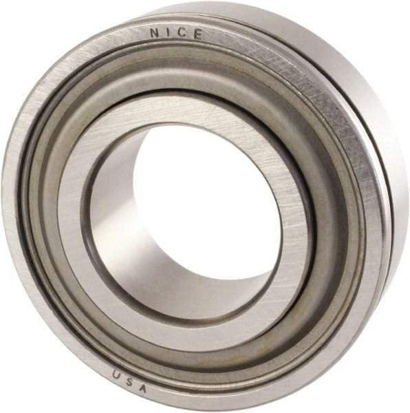 Nice - 1/2" Bore Diam, 1-3/4" OD, Double Seal Precision Ground Radial Ball Bearing - 5/8" Wide, 1 Row, Round Bore, 1,025 Lb Static Capacity, 2,595 Lb Dynamic Capacity - Makers Industrial Supply