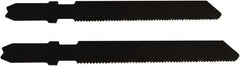 Disston - 2-3/4" Long, 20 Teeth per Inch, Carbon Steel Jig Saw Blade - Toothed Edge, 0.067" Thick, U-Shank, Raker Tooth Set - Makers Industrial Supply