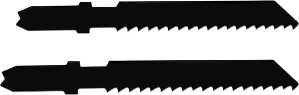 Disston - 2-3/4" Long, 14 Teeth per Inch, Carbon Steel Jig Saw Blade - Toothed Edge, 0.067" Thick, U-Shank, Raker Tooth Set - Makers Industrial Supply