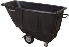 Wesco Industrial Products - 450 Lb Load Capacity, 1/2 Cu Yd, Polyethylene Tilt Truck - 21-1/2" Wide x 60-3/4" Long x 31" High, Black - Makers Industrial Supply