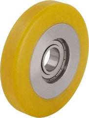 Blickle - 5 Inch Diameter x 63/64 Inch Wide, Polyurethane-Elastomer Blickle Extrathane Caster Wheel - 605 Lb. Capacity, 13/16 Inch Axle Diameter, Ball Bearing - Makers Industrial Supply