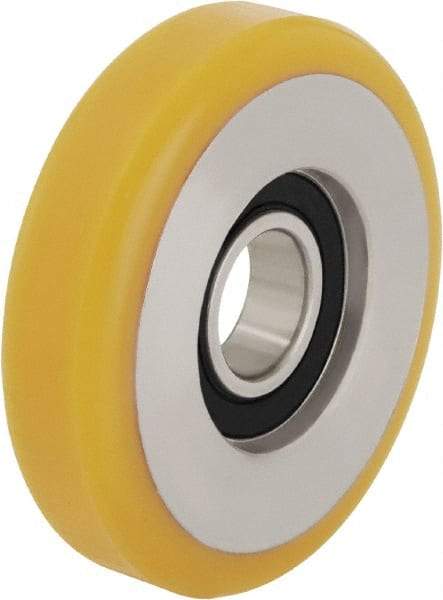 Blickle - 3 Inch Diameter x 63/64 Inch Wide, Polyurethane-Elastomer Blickle Extrathane Caster Wheel - 341 Lb. Capacity, 1 Inch Axle Diameter, Ball Bearing - Makers Industrial Supply