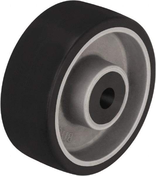 Blickle - 4 Inch Diameter x 1-37/64 Inch Wide, Polyurethane-Elastomer Blickle Softhane Caster Wheel - 220 Lb. Capacity, 1/2 Inch Axle Diameter, Plain Bore Bearing - Makers Industrial Supply