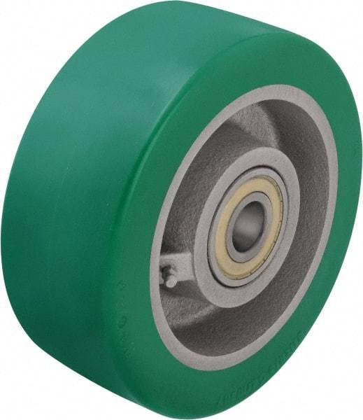 Blickle - 1 Inch Diameter x 3-9/64 Inch Wide, Polyurethane-Elastomer Blickle Softhane Caster Wheel - 3,080 Lb. Capacity, 1 Inch Axle Diameter, Ball Bearing - Makers Industrial Supply