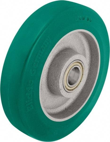 Blickle - 8 Inch Diameter x 1-31/32 Inch Wide, Polyurethane-Elastomer Blickle Softhane Caster Wheel - 1,760 Lb. Capacity, 1 Inch Axle Diameter, Ball Bearing - Makers Industrial Supply