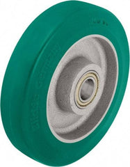 Blickle - 6-1/2 Inch Diameter x 1-31/32 Inch Wide, Polyurethane-Elastomer Blickle Softhane Caster Wheel - 1,320 Lb. Capacity, 25/32 Inch Axle Diameter, Ball Bearing - Makers Industrial Supply