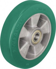 Blickle - 6-1/2 Inch Diameter x 1-31/32 Inch Wide, Polyurethane-Elastomer Blickle Softhane Caster Wheel - 1,210 Lb. Capacity, 25/32 Inch Axle Diameter, Ball Bearing - Makers Industrial Supply