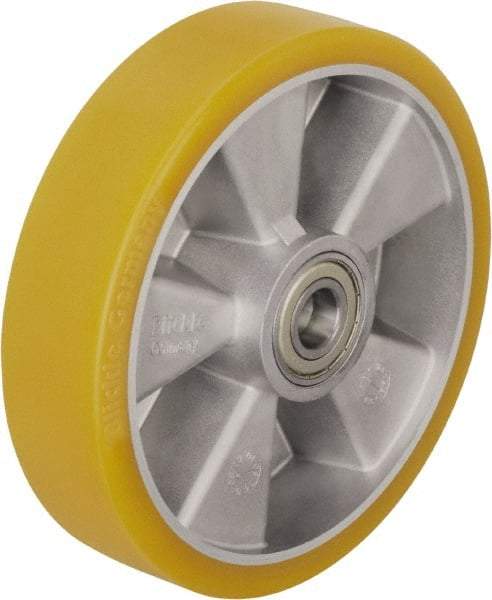 Blickle - 7 Inch Diameter x 1-31/32 Inch Wide, Polyurethane-Elastomer Blickle Extrathane Caster Wheel - 1,320 Lb. Capacity, 25/32 Inch Axle Diameter, Ball Bearing - Makers Industrial Supply