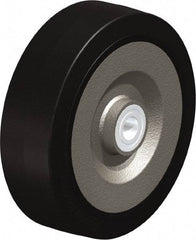 Blickle - 10 Inch Diameter x 3-9/64 Inch Wide, Solid Rubber Caster Wheel - 2,200 Lb. Capacity, 1 Inch Axle Diameter, Ball Bearing - Makers Industrial Supply