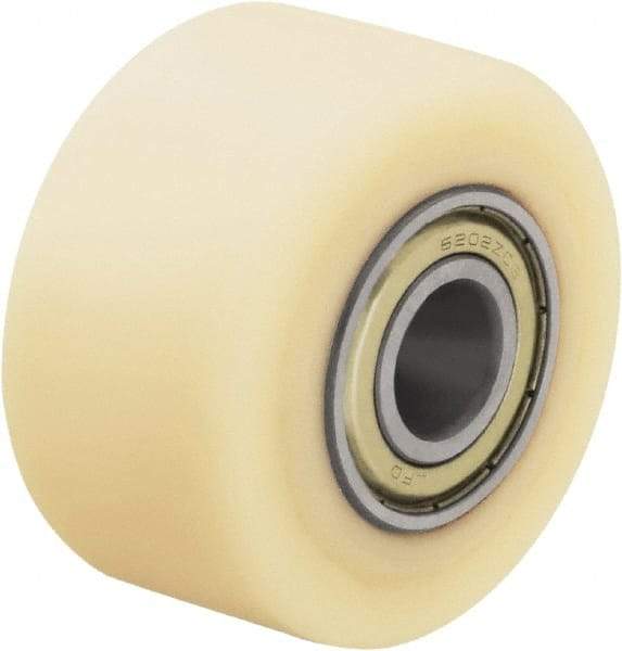 Blickle - 2-1/2 Inch Diameter x 1-37/64 Inch Wide, Impact-Resistant Cast Nylon Caster Wheel - 1,430 Lb. Capacity, 19/32 Inch Axle Diameter, Ball Bearing - Makers Industrial Supply