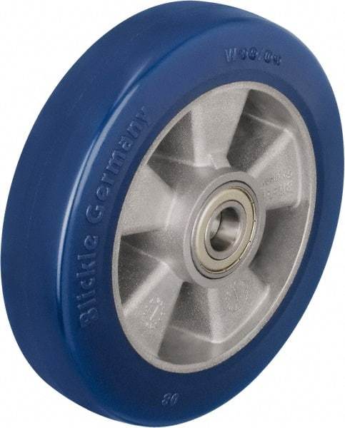 Blickle - 8 Inch Diameter x 1-31/32 Inch Wide, Polyurethane-Elastomer Blickle Besthane Caster Wheel - 1,540 Lb. Capacity, 25/32 Inch Axle Diameter, Ball Bearing - Makers Industrial Supply