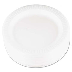 DART - Quiet Classic Laminated Foam Dinnerware, Plate, 9" Diam, WH, 125/PK, 4 Packs/CT - Makers Industrial Supply