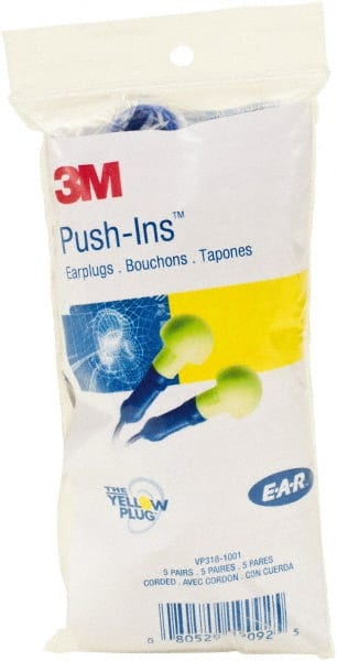 3M - Earplugs Disposable or Reusable: Disposable Style: Corded - Makers Industrial Supply