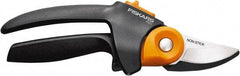 Fiskars - By-Pass Pruner - 3/4" Long Teflon Coated Steel Blade, Comfort Hand Grip Handle - Makers Industrial Supply