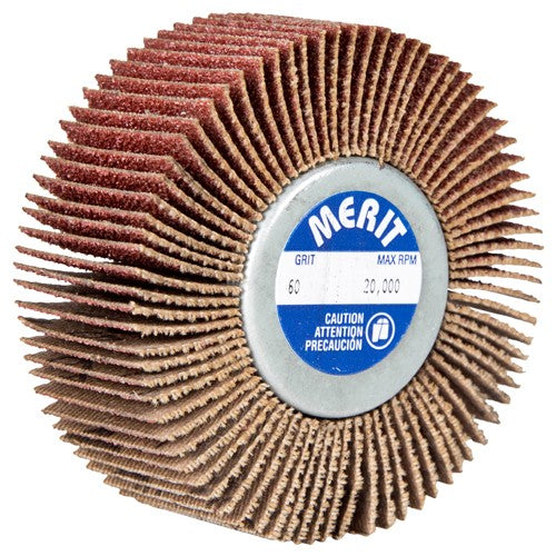 2 1/2″ × 1″ × 1/4″-20 Super Finish Flap Wheel 120 Grit Aluminum Oxide - Makers Industrial Supply