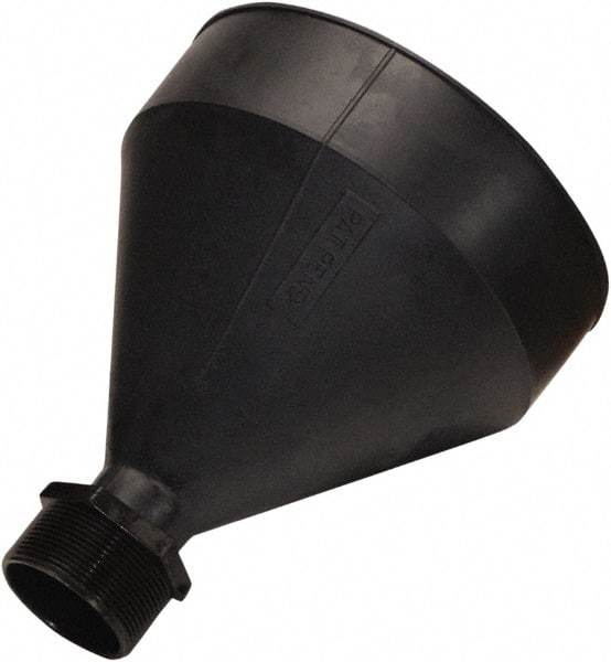 Funnel King - 9-3/16" High x 7-1/2" Diam, Polyethylene, Drum Funnel - 55 Gal Drum/Pail Capacity - Makers Industrial Supply