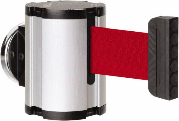 Lavi Industries - 3-1/2" High x 2-1/2" Long x 2-1/2" Wide Magnetic Wall Mount Barrier - Aluminum, Satin Chrome Finish, Satin Aluminum, Use with Magnetic Wall Mount Barriers - Makers Industrial Supply