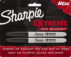 Sharpie - Black Permanent Marker - Fine Felt Tip, AP Nontoxic Ink - Makers Industrial Supply