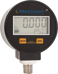 Value Collection - 2-1/2" Dial, 1/4 Thread, 0-5 Scale Range, Pressure Gauge - Lower Connection Mount, Accurate to 0.01% of Scale - Makers Industrial Supply