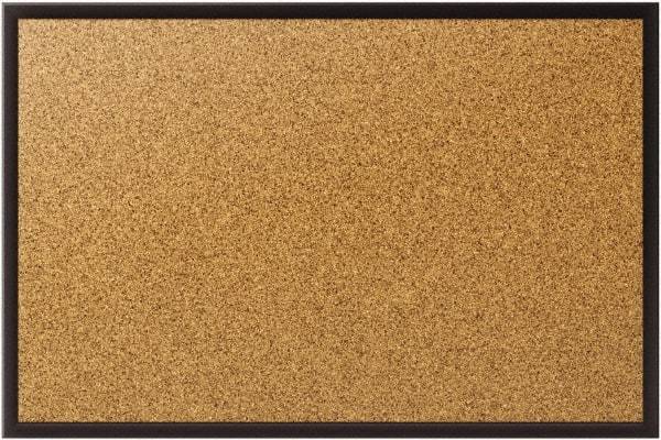 Quartet - 72" Wide x 48" High Open Cork Bulletin Board - Natural (Color) - Makers Industrial Supply