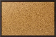 Quartet - 24" Wide x 18" High Open Cork Bulletin Board - Natural (Color) - Makers Industrial Supply