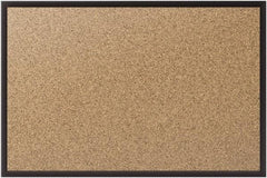 Quartet - 48" Wide x 36" High Open Cork Bulletin Board - Natural (Color) - Makers Industrial Supply