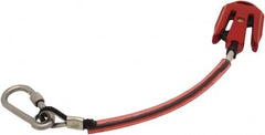 Proto - 10-1/2" Tethered Tool Lanyard - Skyhook Connection, 11" Extended Length, Orange - Makers Industrial Supply
